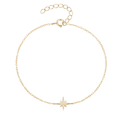 Dainty Pointed Star Bracelet