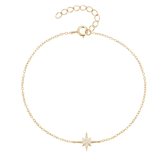 Dainty Pointed Star Bracelet