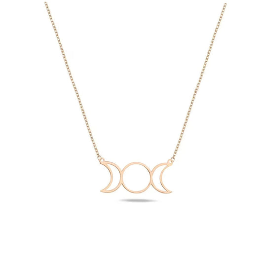 Triple Moon Necklace