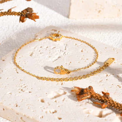 Diamond Sunflower Bracelet