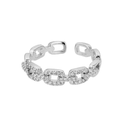 Elegant Twist Chain Ring