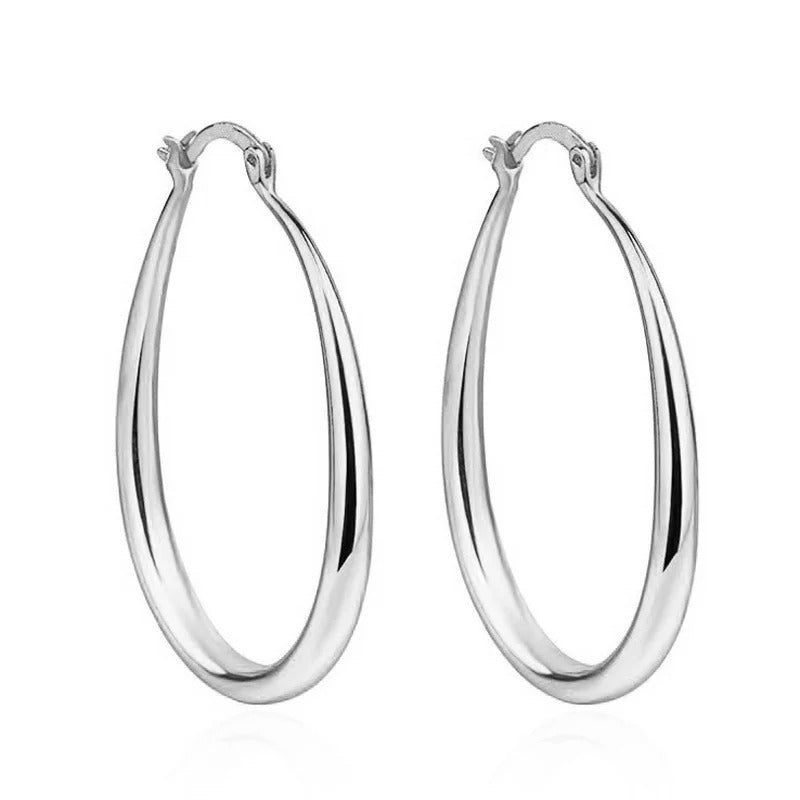 Smooth Hoop Earrings