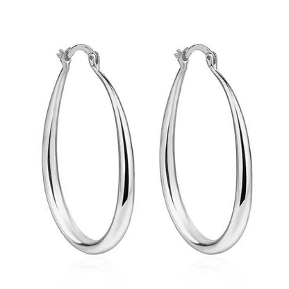 Smooth Hoop Earrings