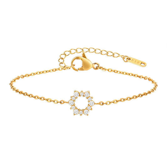 Diamond Sunflower Bracelet