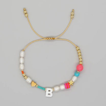 Color Splash Initial Bracelet