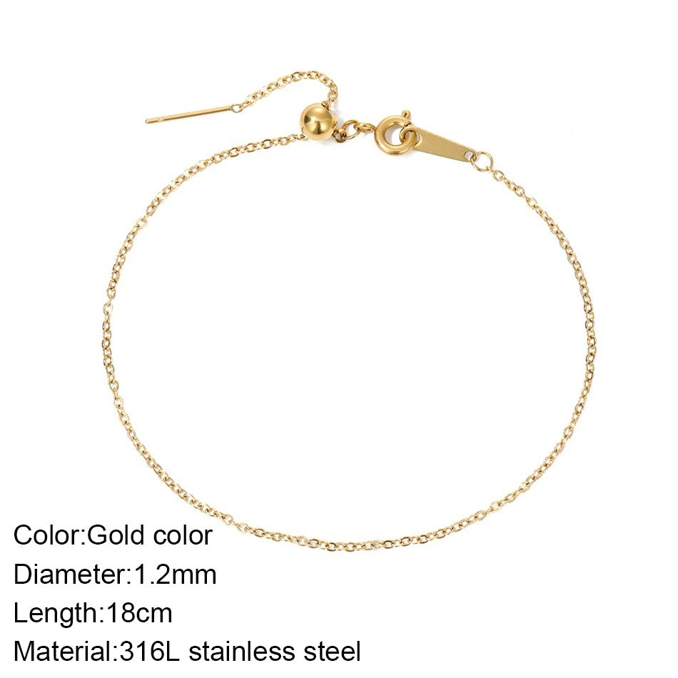 Dainty Initial Heart Bracelet