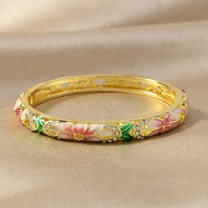 Cloisonne Traditional Floral Bracelet