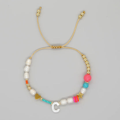 Color Splash Initial Bracelet