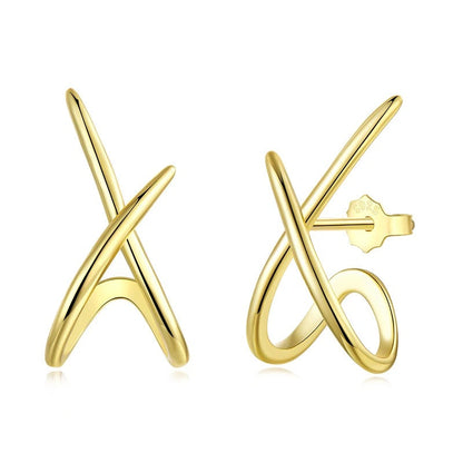Dainty X Earrings