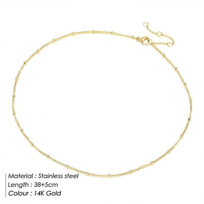 Dainty Bead Choker Necklace