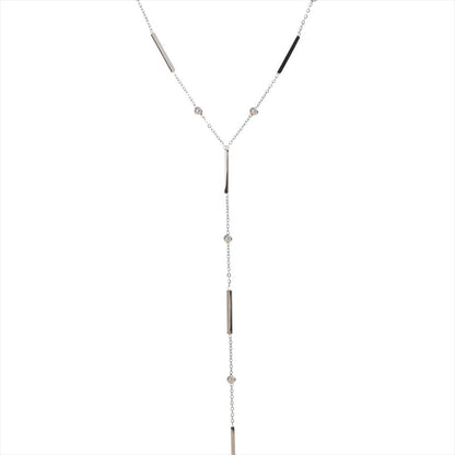 Thin Long Bar Tassel Necklace