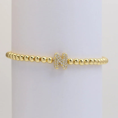 Letter Beaded Bracelet