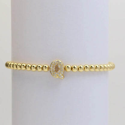 Letter Beaded Bracelet
