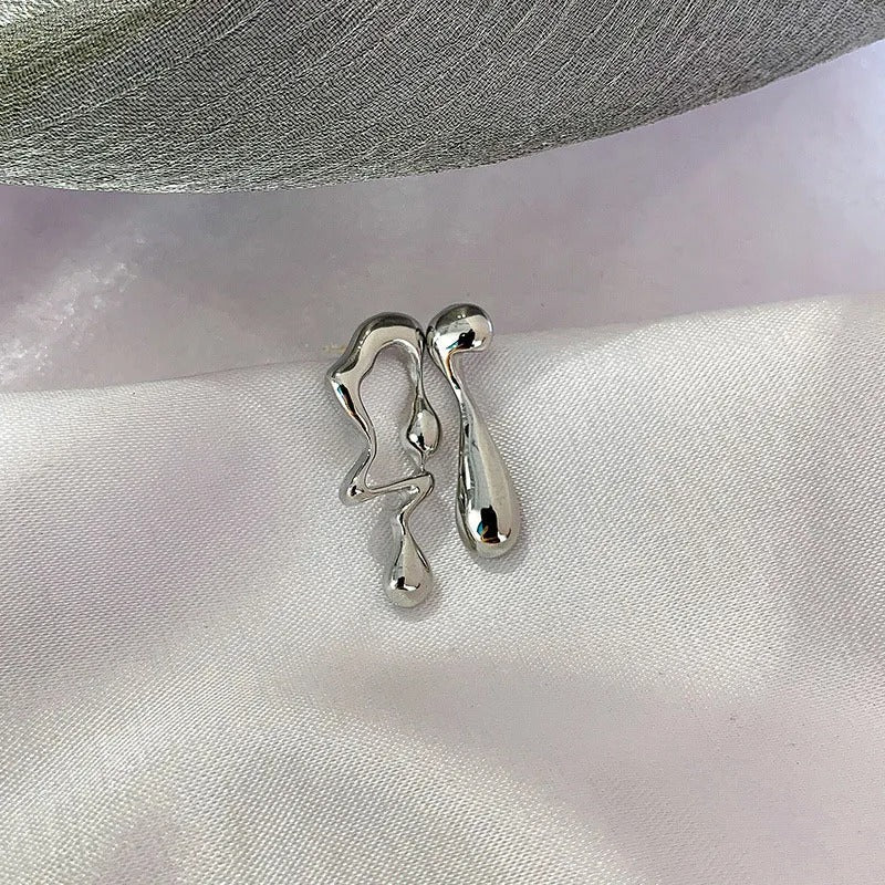 Irregular Water Drop Stud Earrings