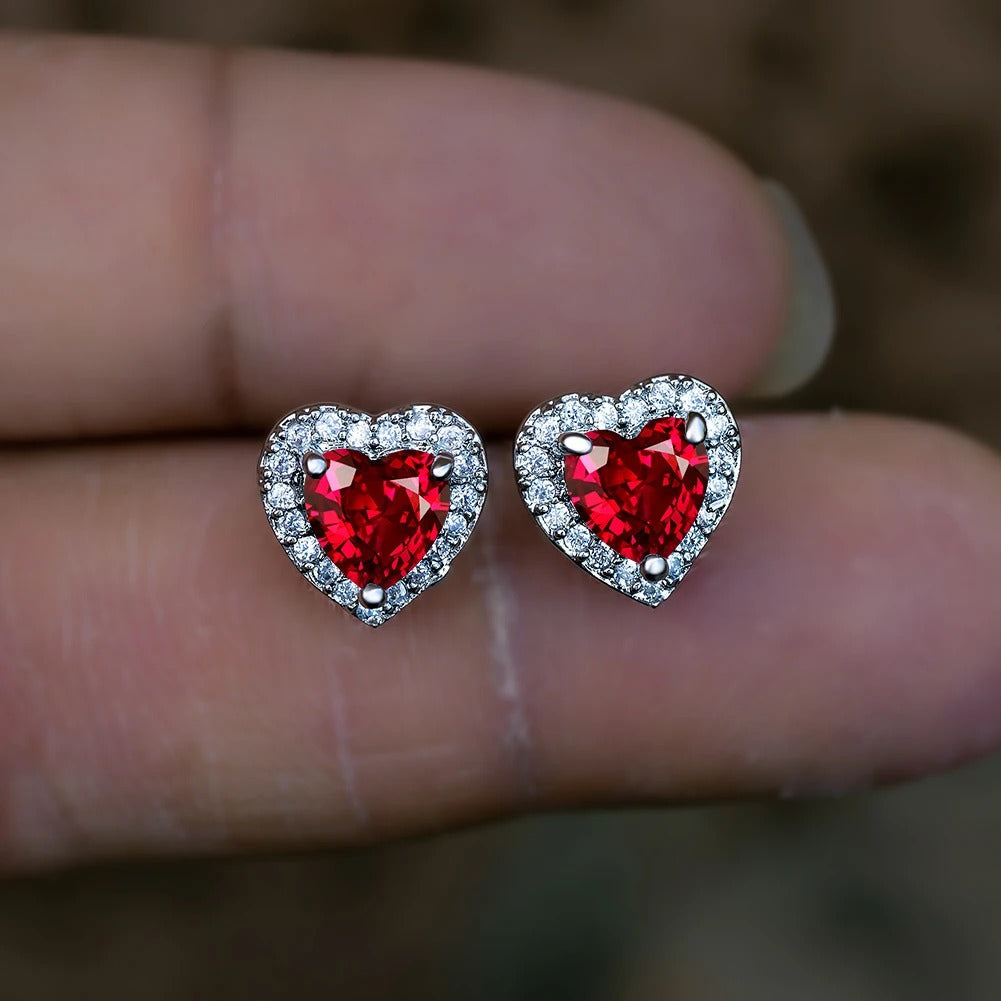 Heart Shaped Colorful Earrings