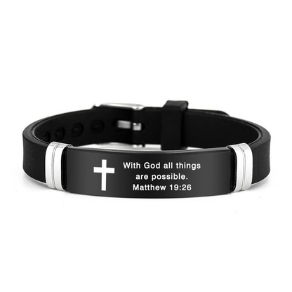 Inspirational Cross Bracelet